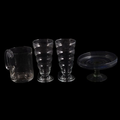 Lot 51 - Bx of decorative glassware, inlcuding Scandinavian water jug and glasses