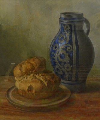 Lot 309 - Johannes Matthaeus Koelz, Blue Jug with Bread