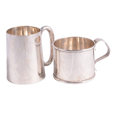 Lot 355 - A silver Christening mug, and another silver mug.
