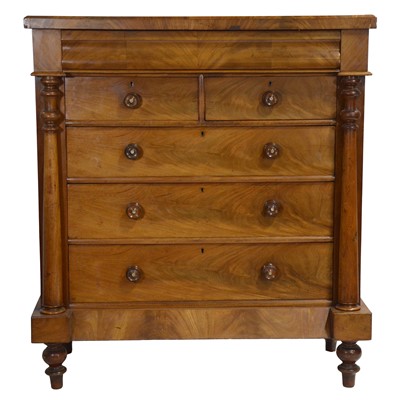 Lot 513 - Large Scottish mahogany chest of drawers