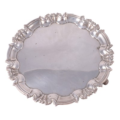 Lot 350 - Silver salver
