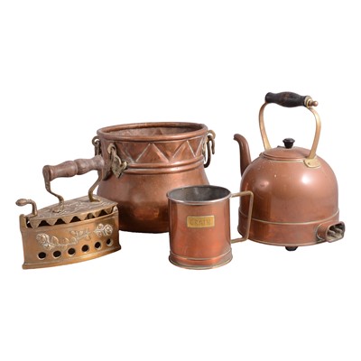 Lot 120 - A collection of copper and brass