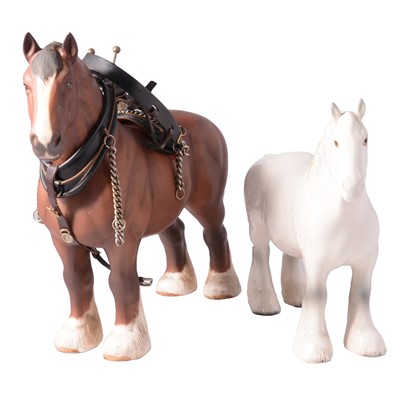 Lot 23 - Beswick Ch Burnham Beauty, and another workhorse in white gloss