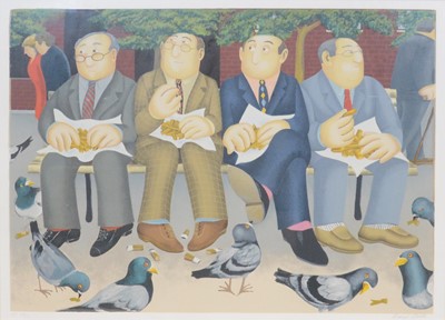 Lot 429 - Beryl Cook, Lunch in the Garden