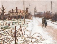 Lot 273 - Morris Meredith Williams, Flanders, winter, a...
