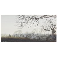 Lot 274 - Peter Newcombe, Summer fields, signed and...
