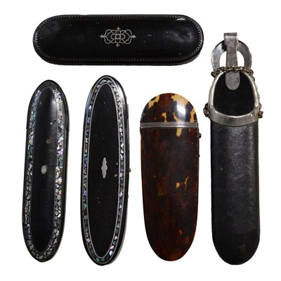 Lot 121 - Spectacles cases and hatpins