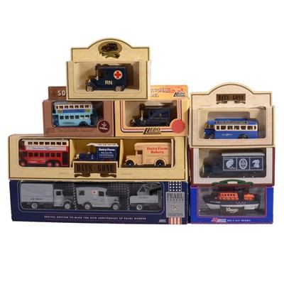 Lot 215 - Three boxes of die-cast vehicles - Lledo Days Gone