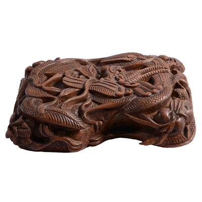 Lot 149 - Indian carved teakwood box