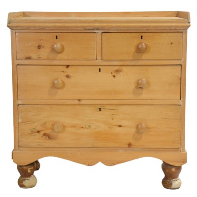 Lot 448 - Reclaimed pine chest of drawers
