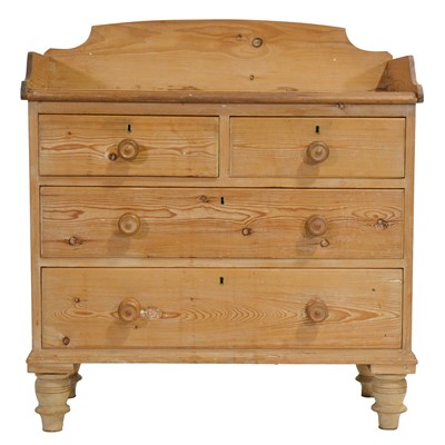 Lot 447 - Reclaimed pine chest of drawers