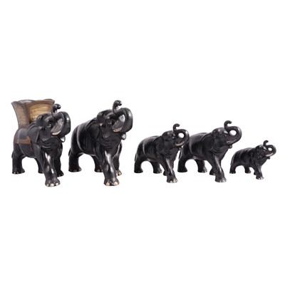 Lot 33 - Sylvac Pottery, a collection of ten elephant figurines
