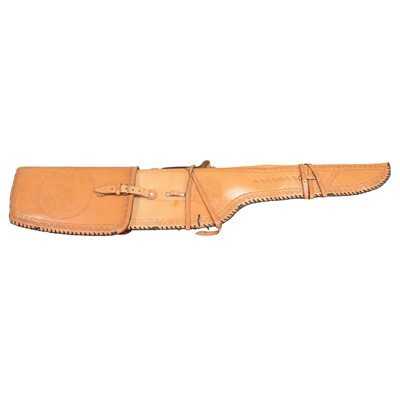 Lot 133 - Mexican tan leather rifle sleeve