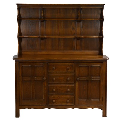Lot 440 - Ercol Old Colonial medium elm dresser