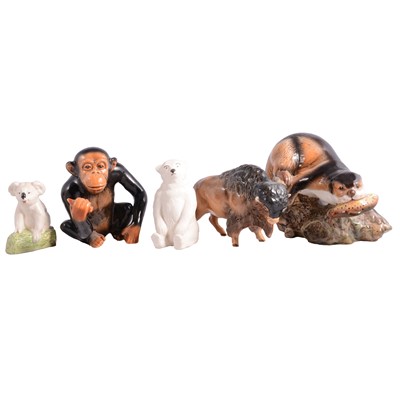 Lot 40 - Sylvac Pottery, a collection of exotic animal figurines