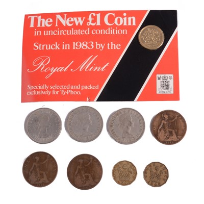 Lot 251 - Collection of British and overseas coins and banknotes, some silver content.