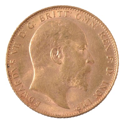 Lot 200 - A Gold Full Sovereign Coin, Edward VII 1910.