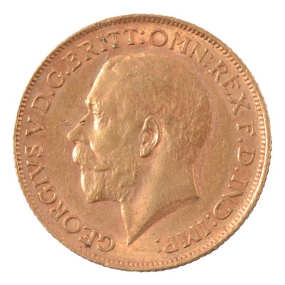 Lot 202 - A Gold Full Sovereign Coin, George V 1911.