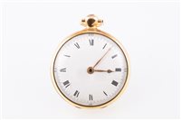 Lot 222 - An 18 carat yellow gold open face pocket watch,...