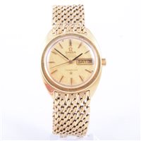 Lot 225 - Omega - An 18 carat yellow gold gentleman's...