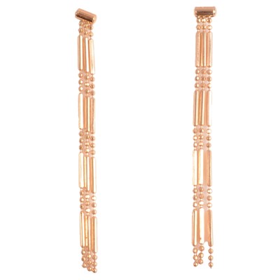 Lot 299 - Pair of 9ct gold earrings
