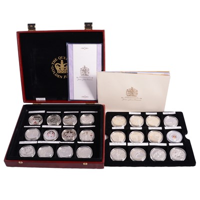 Lot 287 - Royal Mint Queen's Golden Jubilee Silver Coin Collection.