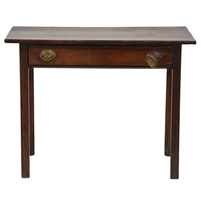 Lot 388 - George III mahogany side table