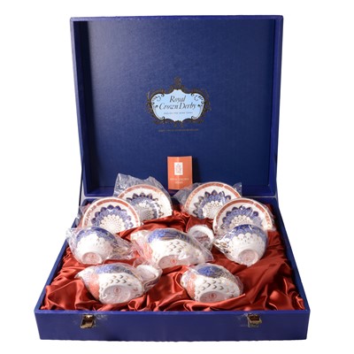 Lot 26 - Royal Crown Derby Tea-for-Two service, Quail, Imari pattern, 1981