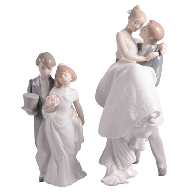 Lot 62 - Two Lladro wedding groups