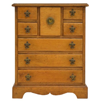 Lot 315 - Edwardian light oak 'apprentice piece' chest of drawers