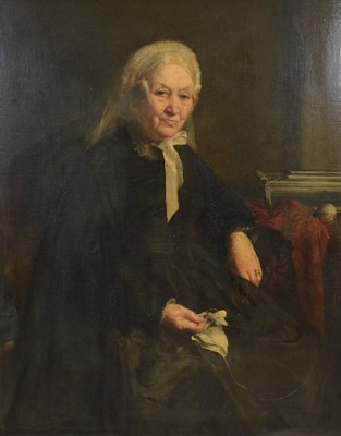 Lot 298 - Attributed to Robert Herdman, Portrait of a Lady