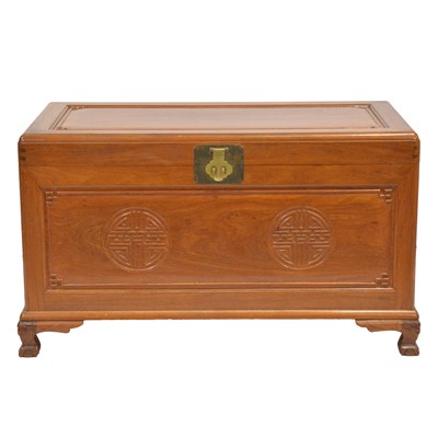 Lot 333 - Chinese camphor wood blanket box