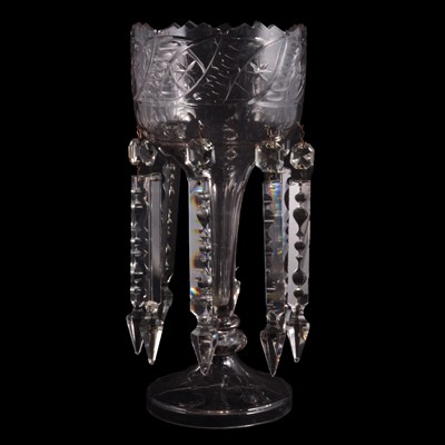 Lot 39 - Victorian glass lustre