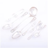 Lot 117 - Victorian twelve place canteen of silver...