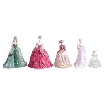 Lot 29 - Coalport, a collection of twelve china figurines