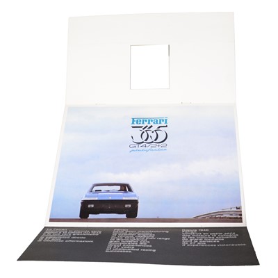 Lot 153A - Ferrari 365 GT$/2+2 pininfarina brochure