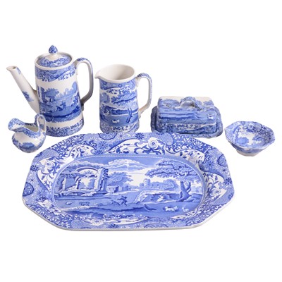 Lot 103 - Quantity of Copeland Spode's Italian blue and white transfer wares
