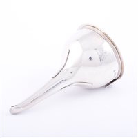 Lot 125 - Victorian silver wine funnel, William Bateman...
