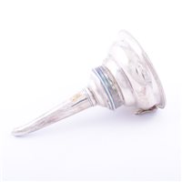 Lot 127 - George III silver wine funnel, probably Thomas...