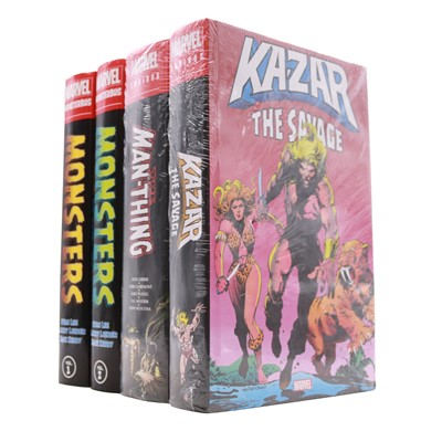 Lot 66 - Marvel Comics: Omnibus, Monsters, The Man-Thing & Kazar the Savage