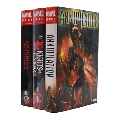 Lot 71 - Marvel Comics: Marvel omnibus - Morbius the Living Vampire, Annihilation & The Knights of Pendragon