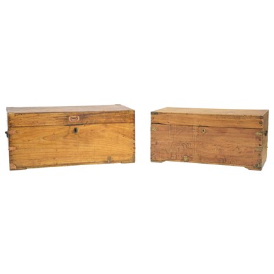Lot 490 - Two old seaman's chests