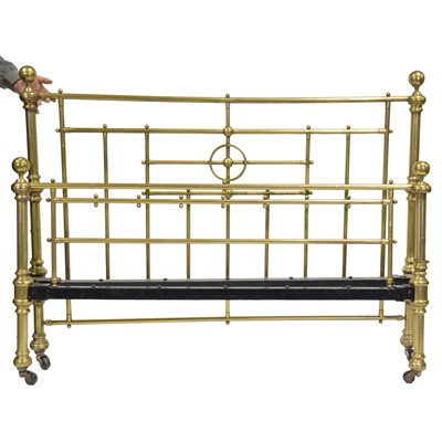 Lot 335 - Victorian brass bedstead