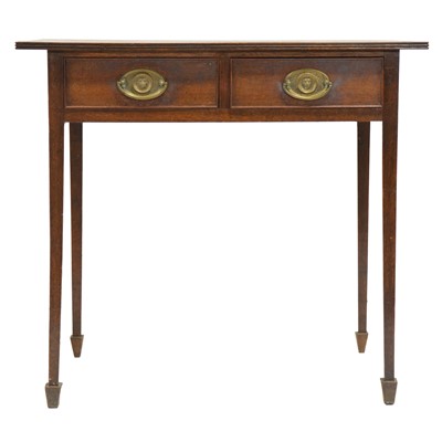 Lot 336 - George III oak side table