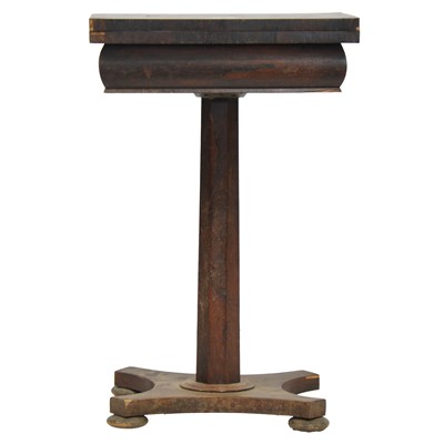 Lot 496 - Regency rosewood and inlaid games stable