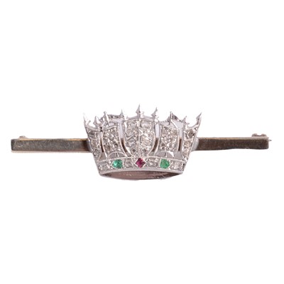 Lot 237 - A military sweetheart brooch.