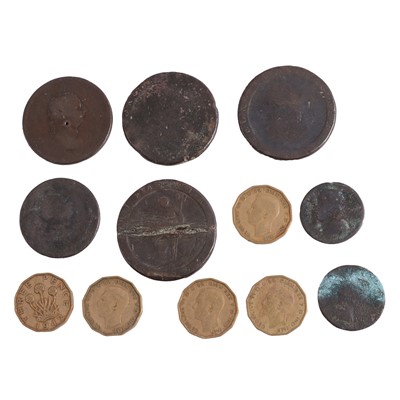 Lot 293 - Collection of British and overseas coins, silver content.