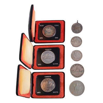 Lot 305 - Collection of Canadian and USA silver content coins, and coin collections.