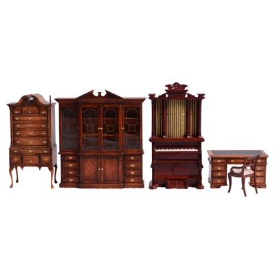 Lot 248 - Collection of doll's house miniature Antique style furniture