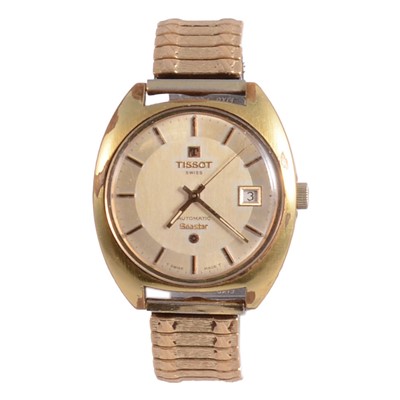 Lot 1078 - Tissot – a gentleman’s Seastar gold-plated automatic wristwatch.